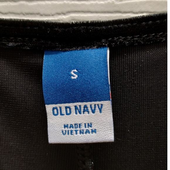 Old Navy Women's Size Small Black Crushed Velvet Velour One-Piece Jumpsuit - Picture 6 of 7